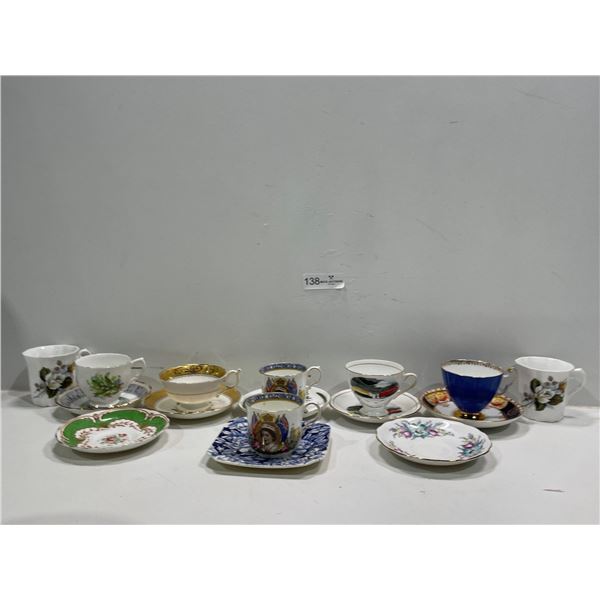 Assorted Teacups And Saucers