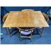 Image 2 : Teak Dining Table With 4 Matching Chairs, 50L 34W x 28H