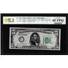Image 1 : 1934 $5 Federal Reserve Note Philadelphia Fr.1956-Cm PCGS Gem Uncirculated 65PPQ