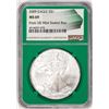 Image 1 : 2009 $1 American Silver Eagle Coin NGC MS69 Green Core