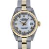 Image 2 : Rolex Ladies Two Tone White Roman Datejust Wristwatch