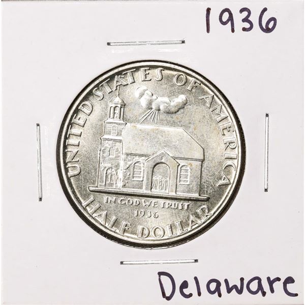 1936 Delaware Tercentenary Commemorative Half Dollar Coin