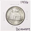 Image 1 : 1936 Delaware Tercentenary Commemorative Half Dollar Coin