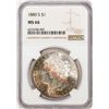 Image 1 : 1880-S $1 Morgan Silver Dollar Coin NGC MS66 Great Toning