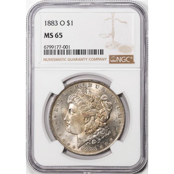 1883-O $1 Morgan Silver Dollar Coin NGC MS65
