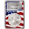 Image 1 : 2021(S) Type 1 $1 American Silver Eagle Coin NGC MS70 FDI San Francisco Flag Core