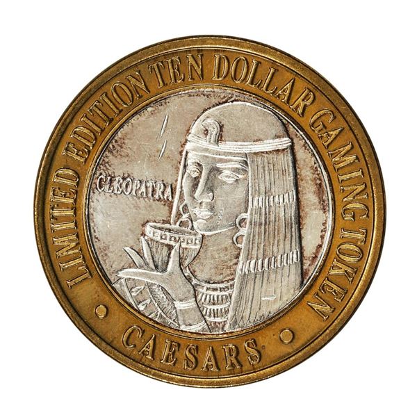 .999 Fine Silver Caesars Tahoe Lake Tahoe, Nevada $10 Limited Edition Gaming Token
