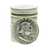 Image 1 : Roll of (20) Brilliant Uncirculated 1963-D Franklin Half Dollar Coins