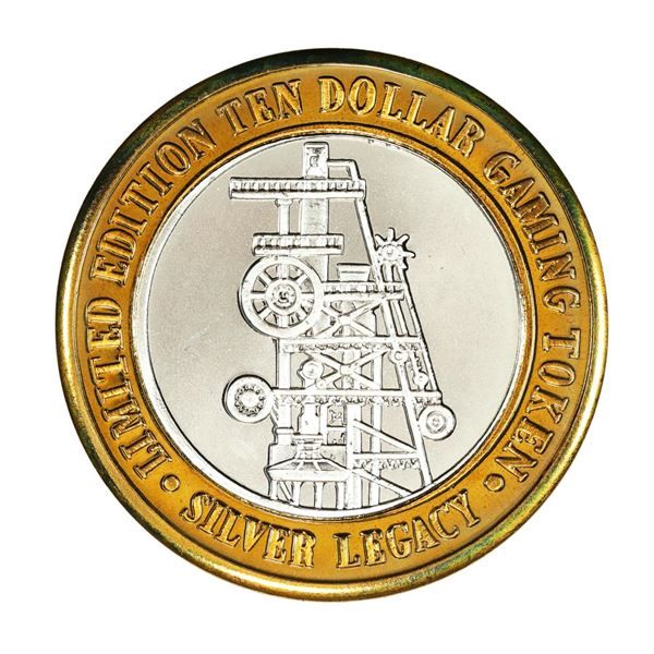 .999 Silver Silver Legacy Reno, Nevada $10 Casino Limited Edition Gaming Token