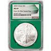 Image 1 : 2003 $1 American Silver Eagle Coin NGC MS69 Green Core