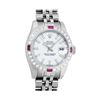 Image 1 : Rolex Ladies Stainless Steel White Index Ruby and Diamond Datejust Wristwatch