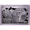 Image 1 : 2013 $1 American Silver Eagle Coin & 2oz Silver Bar Set