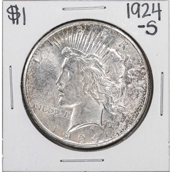 1924-S $1 Peace Silver Dollar Coin