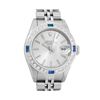 Image 1 : Rolex Ladies Stainless Steel Sapphire and Diamond Datejust Wristwatch