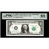 Image 1 : Low Serial # 1969D $1 Federal Reserve Note Fr.1907-C PMG Choice Uncirculated 64EPQ