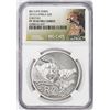 Image 1 : 2016 S. Africa 2 Rands Cheetah Silver Coin NGC PF70 Ultra Cameo Nat Geo Big Cats Series