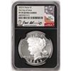 Image 1 : 2023-S $1 Proof Peace Silver Dollar Coin NGC PF70 Ultra Cameo FDOI Iskowitz Signature