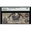 Image 1 : 1861 $100 Counterfeit Confederate States of America Note CT-13 Legacy Very Fine 30