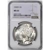 Image 1 : 1928-S $1 Peace Silver Dollar Coin NGC MS63