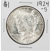Image 1 : 1924-S $1 Peace Silver Dollar Coin