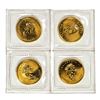 Image 1 : Lot of (4) Sealed 1999 Canadian $5 Maple Leaf Gold Coins