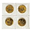 Image 2 : Lot of (4) Sealed 1999 Canadian $5 Maple Leaf Gold Coins