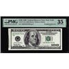 Image 1 : 1996 $100 Federal Reserve Printed Fold Error Note Fr.2175-B PMG Choice Very Fine 35