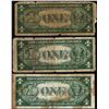 Image 2 : Lot of (3) 1935A $1 Hawaii WWII Emergency Issue Silver Certificate Notes