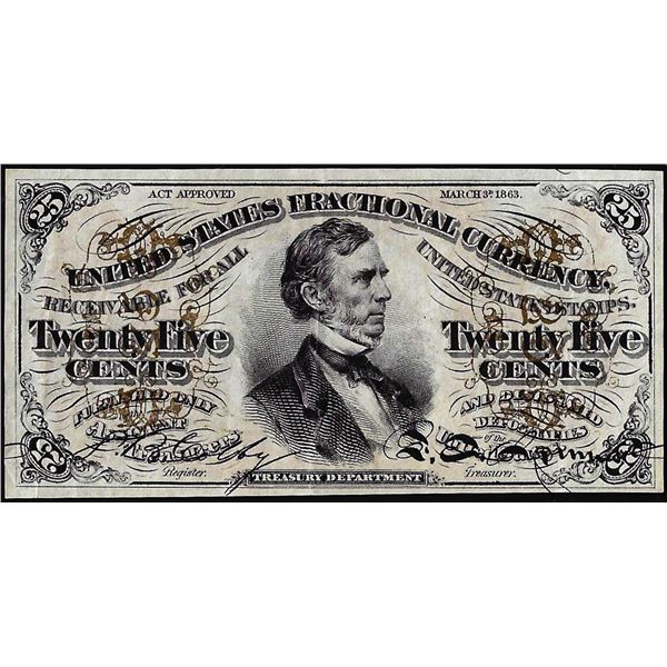 March 3, 1863 Third Issue Twenty-Five Cents Fractional Currency Note