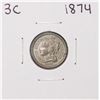 Image 1 : 1874 Three Cent Nickel Coin