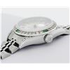 Image 5 : Rolex Ladies Stainless Steel Emerald and Diamond Datejust Wristwatch