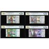 Image 1 : Lot of 2014 Kuwait 1/4, 1/2, 1 & 5 Dinar Notes PCGS Gem Uncirculated 66PPQ
