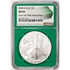 Image 1 : 2004 $1 American Silver Eagle Coin NGC MS69 Green Core