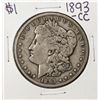 Image 1 : 1893-CC $1 Morgan Silver Dollar Coin