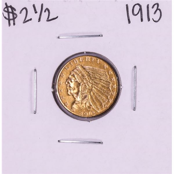 1913 $2 1/2 Indian Head Quarter Eagle Gold Coin