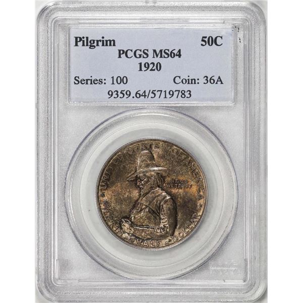 1920 Pilgrim Tercentenary Commemorative Half Dollar Silver Coin PCGS MS64