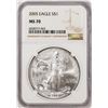 Image 1 : 2005 $1 American Silver Eagle Coin NGC MS70