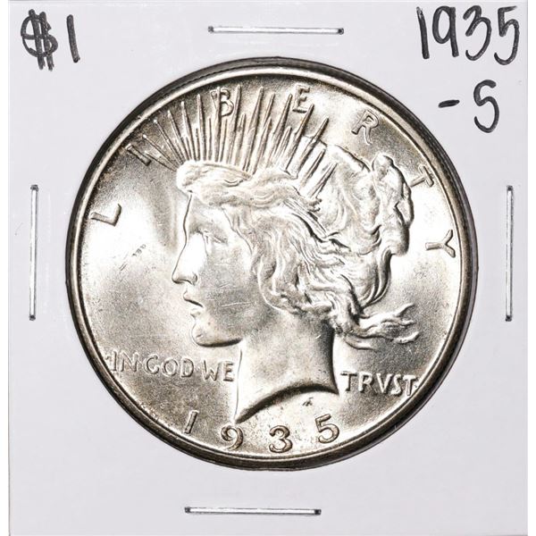 1935-S $1 Peace Silver Dollar Coin