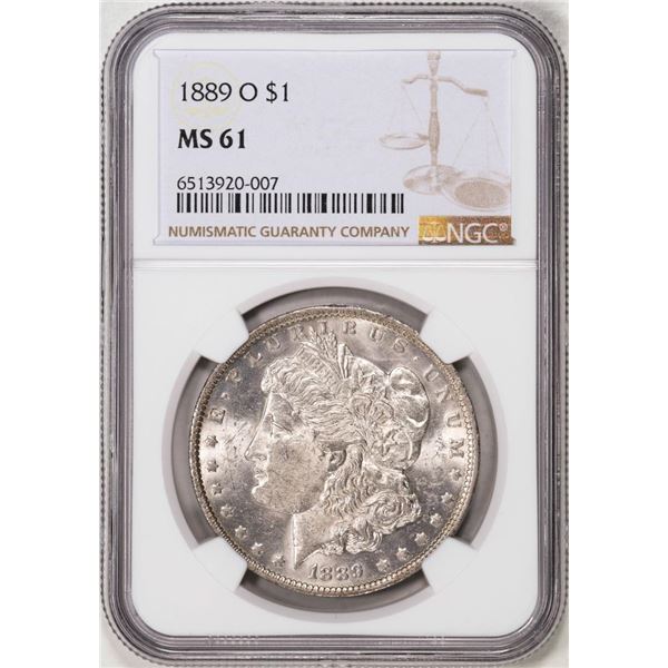 1889-O $1 Morgan Silver Dollar Coin NGC MS61