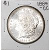 Image 1 : 1884-CC $1 Morgan Silver Dollar Coin