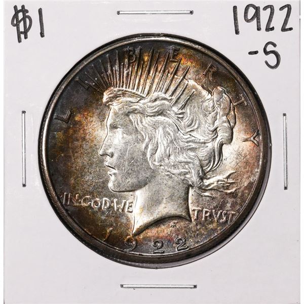 1922-S $1 Peace Silver Dollar Coin