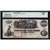 Image 1 : 1862 $100 Confederate States of America Note T-39 Legacy Choice About New 55