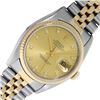 Image 1 : Rolex Mens Two Tone Factory VVS Champagne Diamond Datejust Wristwatch