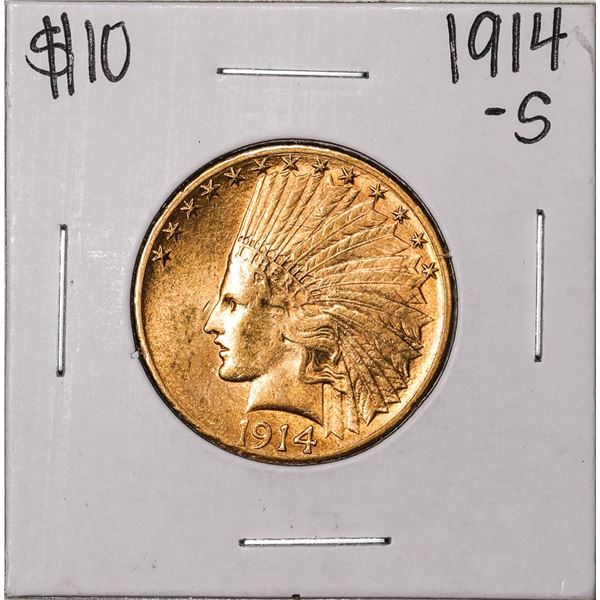 1914-S $10 Indian Head Eagle Gold Coin