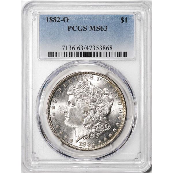 1882-O $1 Morgan Silver Dollar Coin PCGS MS63