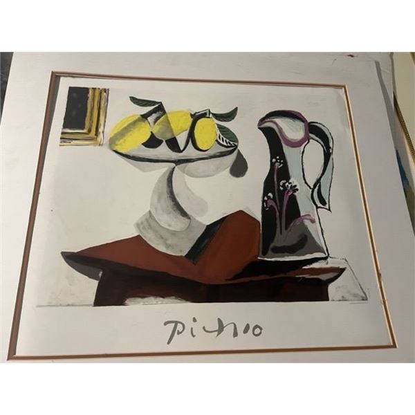 PICASSO LITHOGRAPH MARINA PICASSO ESTATE  NATURE MORTE AU CITRON ET A LA CRUCHE 