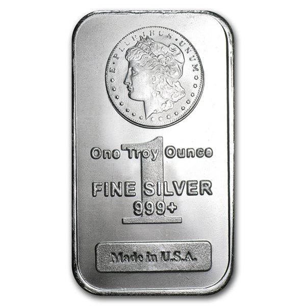 1 oz Silver Bar .999 Pure- Morgan Design