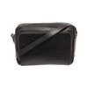 Image 1 : Prada Square Zip Around messenger bag black leather