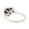 Image 3 : 2.66 ctw Sapphire And Diamond Ring - 18KT White Gold