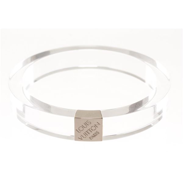 Louis Vuitton Night Clubber Bangle Bracelet Clear Resin